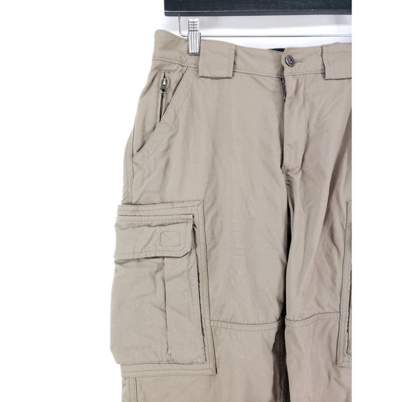 Duluth Trading Cargo Pants Men's Size Medium x 28 Tan Gusseted - Picture 5 of 10